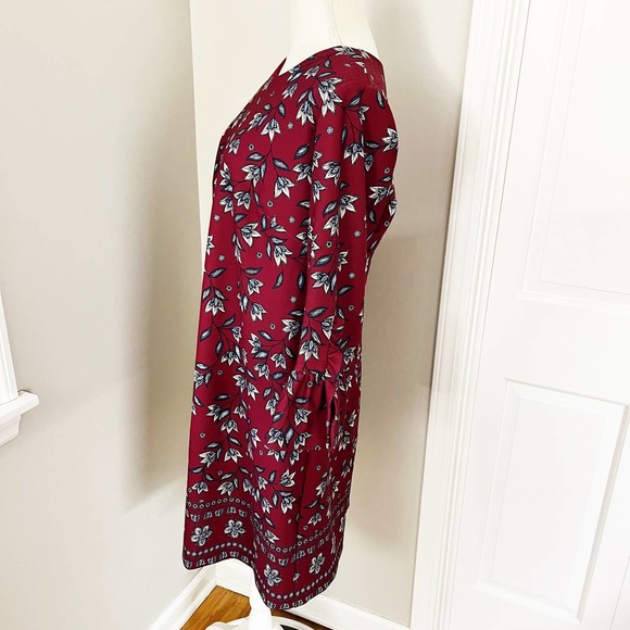 Nanette Lepore Red Floral Shift Dress - Picture 5 of 8